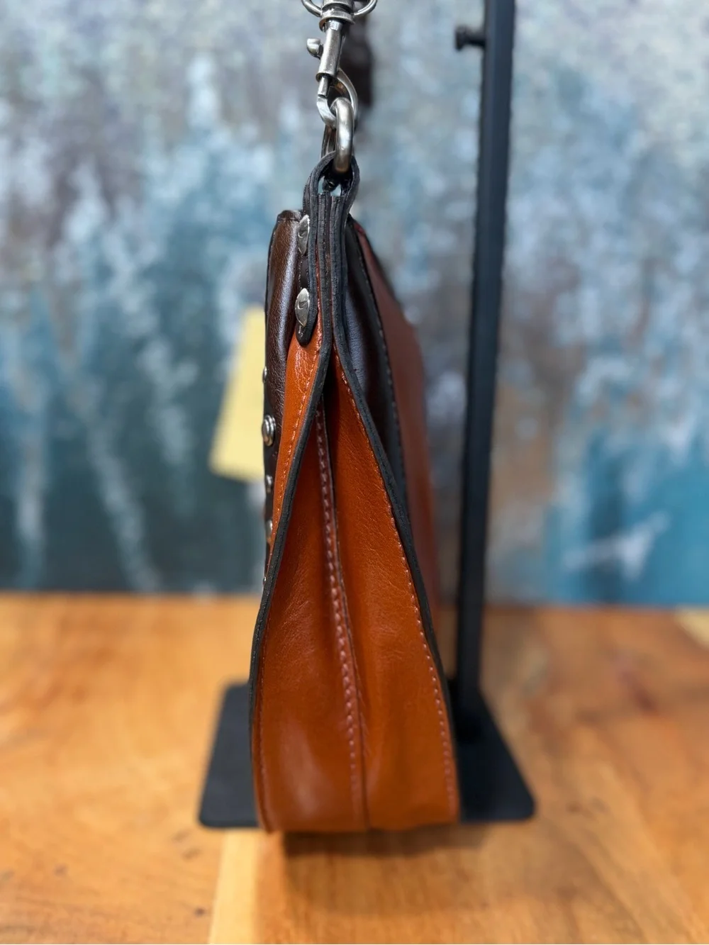 Patricia Nash Western 2010s Montana Camille Leather Hobo Crossbody